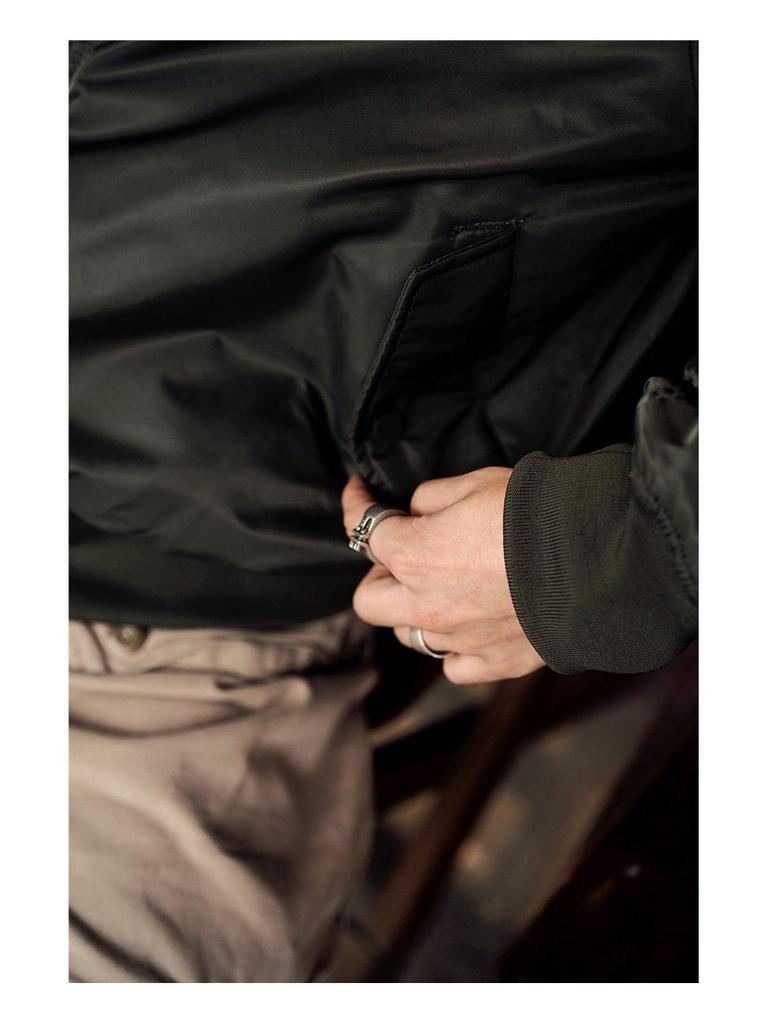 Куртка пилот военного образца Normanlong MA1: Мужская классическая утолщенная осенне-зимняя бейсбольная куртка ВВС