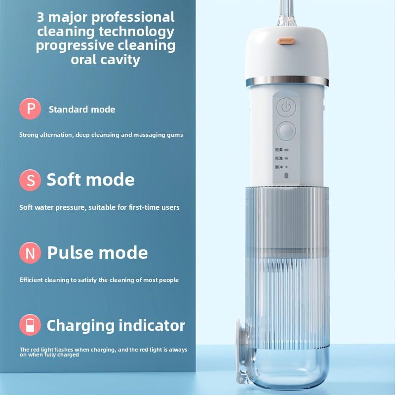 Dental Flusher Portable Water Floss Household Dental Cleaner Tartar Cleaning Electric Dental Cleaner