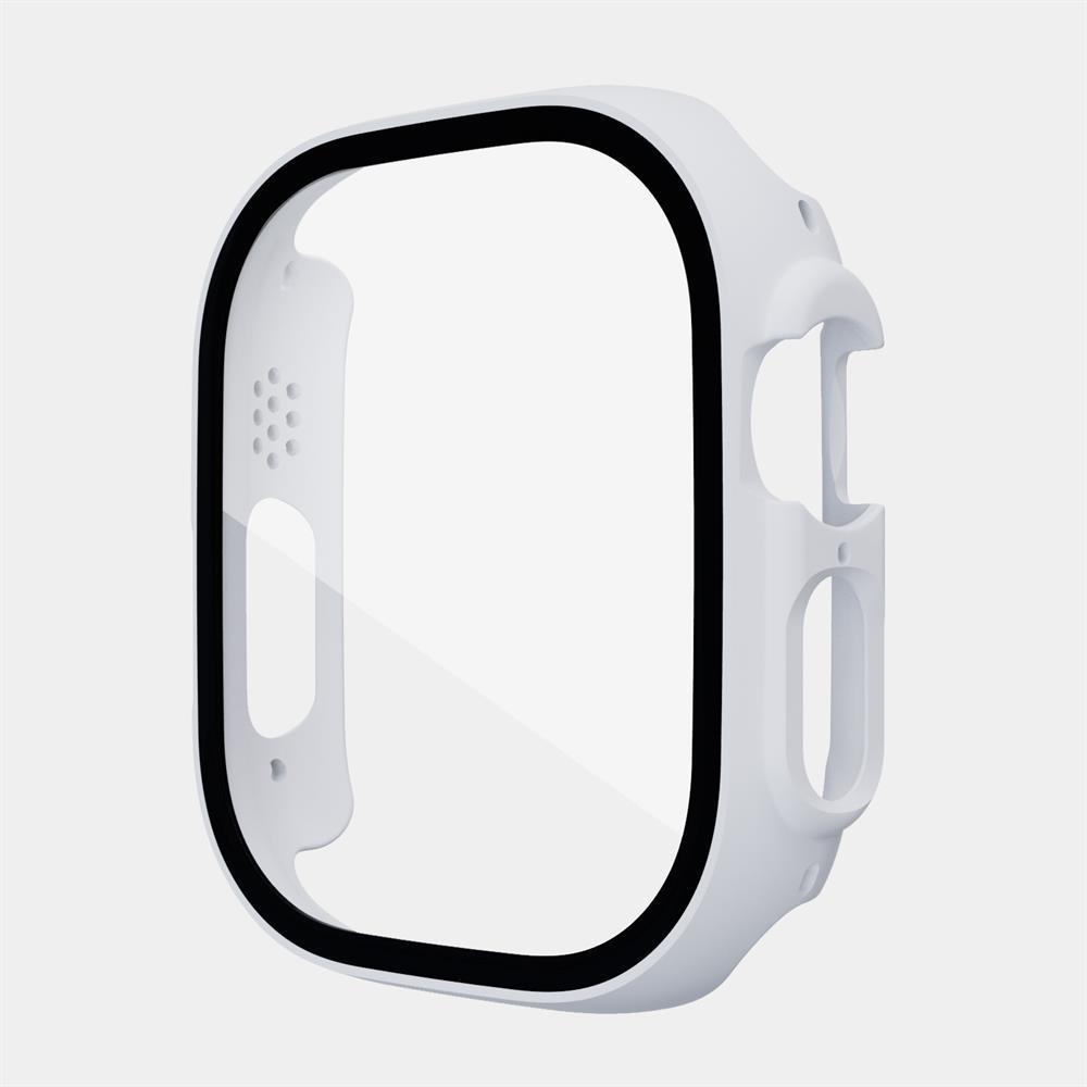 Пленка с чехлом из ПК для Apple Watch Ultra 9 8 7 49 мм 41 мм 45 мм SE 6 5 4 3 2 1 40 мм 44 мм 42 мм 38 мм Защитная пленка из закаленного стекла для экрана, бампер