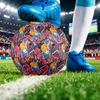 Adventure Time Printed Size 5 Standard Football, Waterproof PU Training Soccer Ball for Outdoor Sports