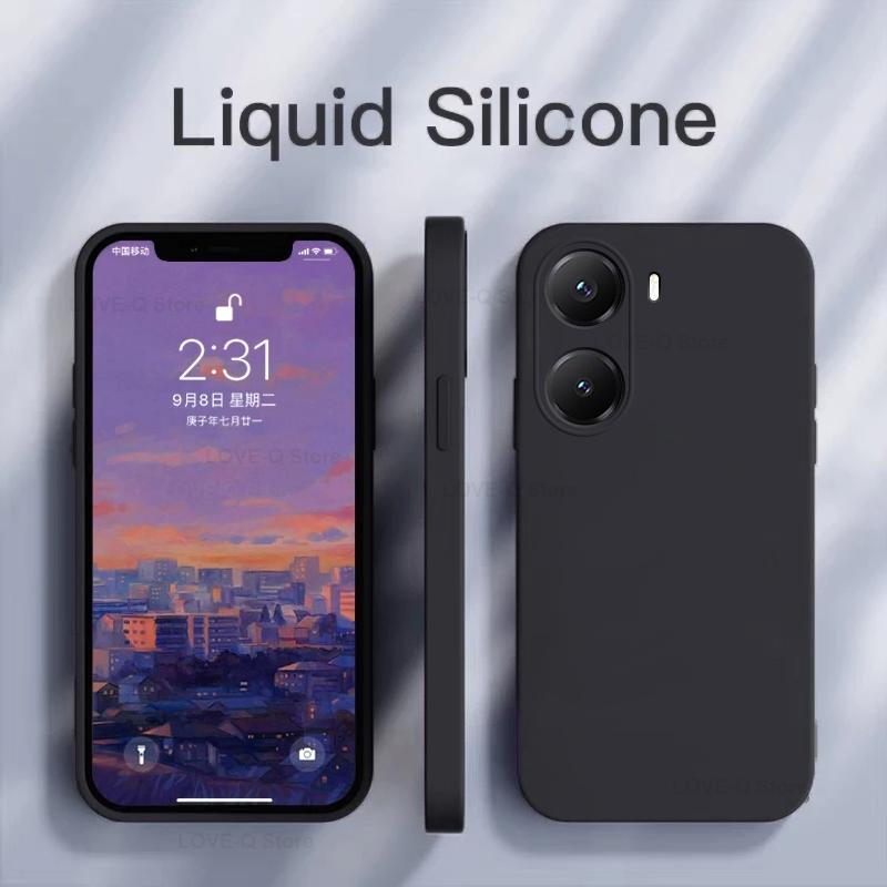 Для Poco X7 Pro Чехол Жидкий Силиконовый Защитный Чехол Для Камеры, Чехол Для Телефона Для Xiaomi Poco X7 Pro Мягкая Задняя Крышка