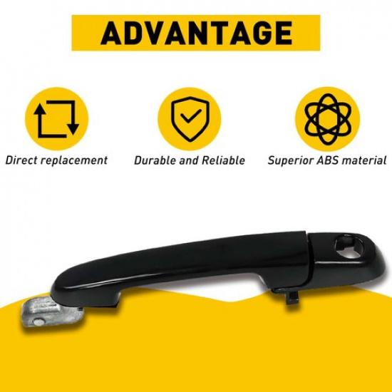 Exterior Door Handle For 2006-2011 Hyundai Accent Front Primed Driver Plastic