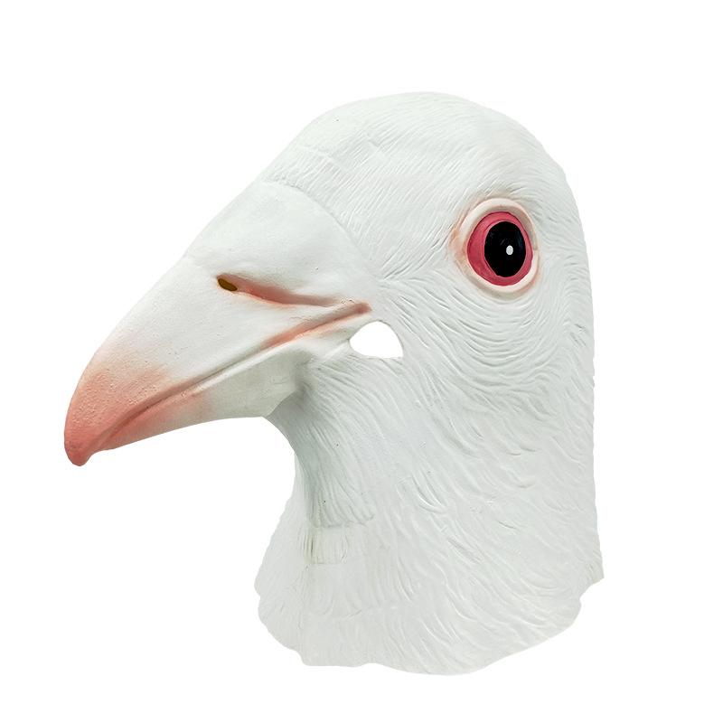 New Halloween Pigeon Latex Mask Headgear for Masquerade Party Funny Costume Props