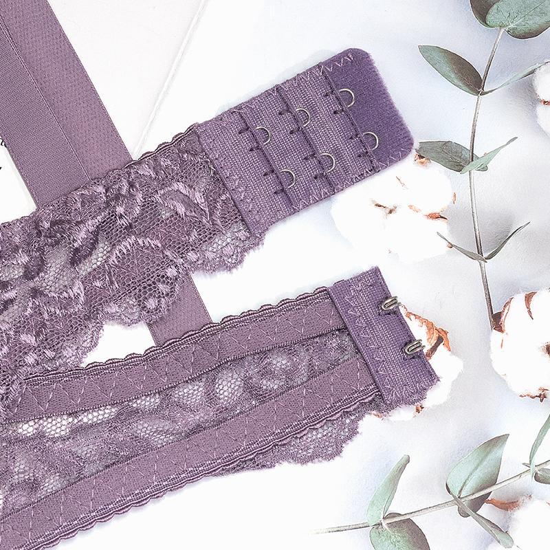 Женский кружевной тонкий бюстгальтер с цветочным принтом, удобный регулируемый сбор, нижнее белье большого размера, однотонный бюстгальтер на косточках, сексуальное женское белье 80B-95C