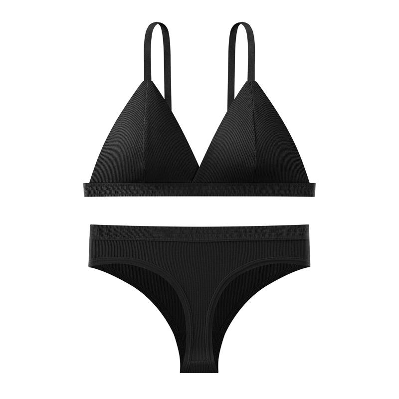 Французский бюстгальтер с треугольной чашкой без косточек для женщин - Тонкие бретели, Дышащий и удобный