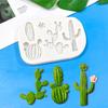 Cactus Plant Silicone Mold For Fondant Cake Decor Cupcakes Sugarcraft Cookies Candies Cards And Clay Resin Bakeware Tools Cactus Silicone Fondant Mold