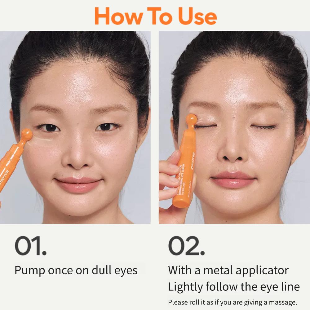 2026 НОВИНКА_[INNISFREE] Осветляющая сыворотка для кожи вокруг глаз с витамином С и ниацинамидом 10 мл