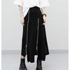 Long Midi Skirts Women High Waist Irregular Split Skirts Plus Size Spring Summer Personality Skirt