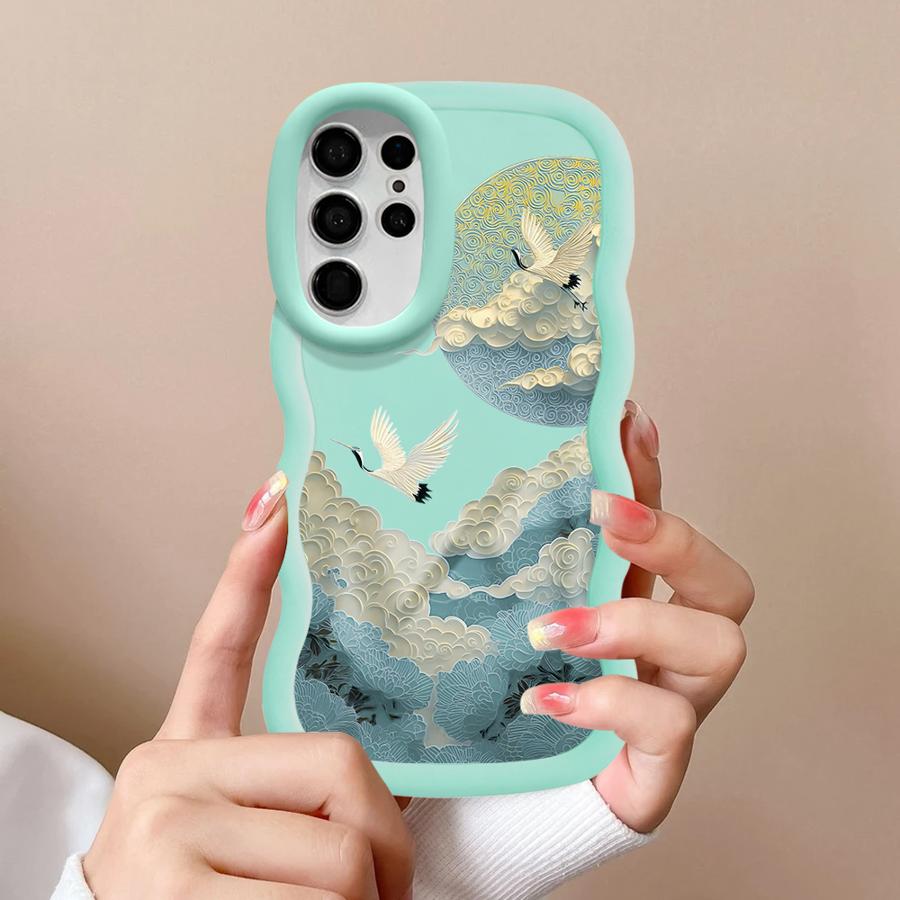 Mountain Art Soft Phone Cover Case for Samsung Galaxy S24 S21 S23 Plus S25 S20 FE A26 A25 S22 Ultra A34 A24 A36 A55 A54 A35