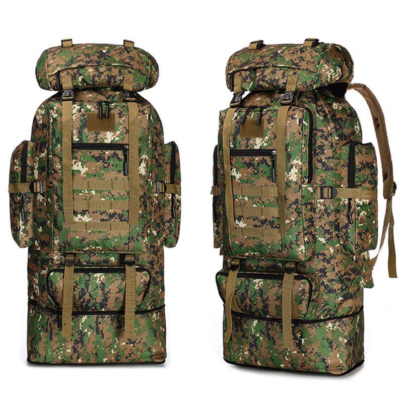 Military 70l80l100loutdoor Rucksack Tactical Backpacks Camping Hiking Trek Bag