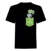 Rick And Morty Unisex Adult Tiny Pocket T-Shirt