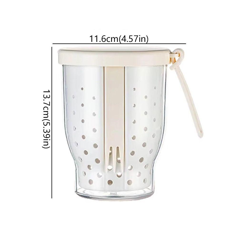 Anti-Slip Oatmeal Storage Jars Double Layer Salad Cup Food Storage Container Multi-purpose