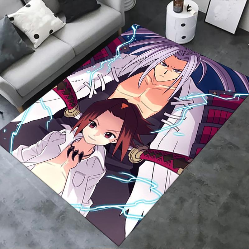2025 Новый ковер Shaman King для гостиной, спальни, дома, дивана, игровая нескользящая напольная подстилка для детей154