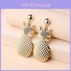 Fashion Golden Pineapple Design Metal Women Earrings For Women Summer Fashion Jewelry