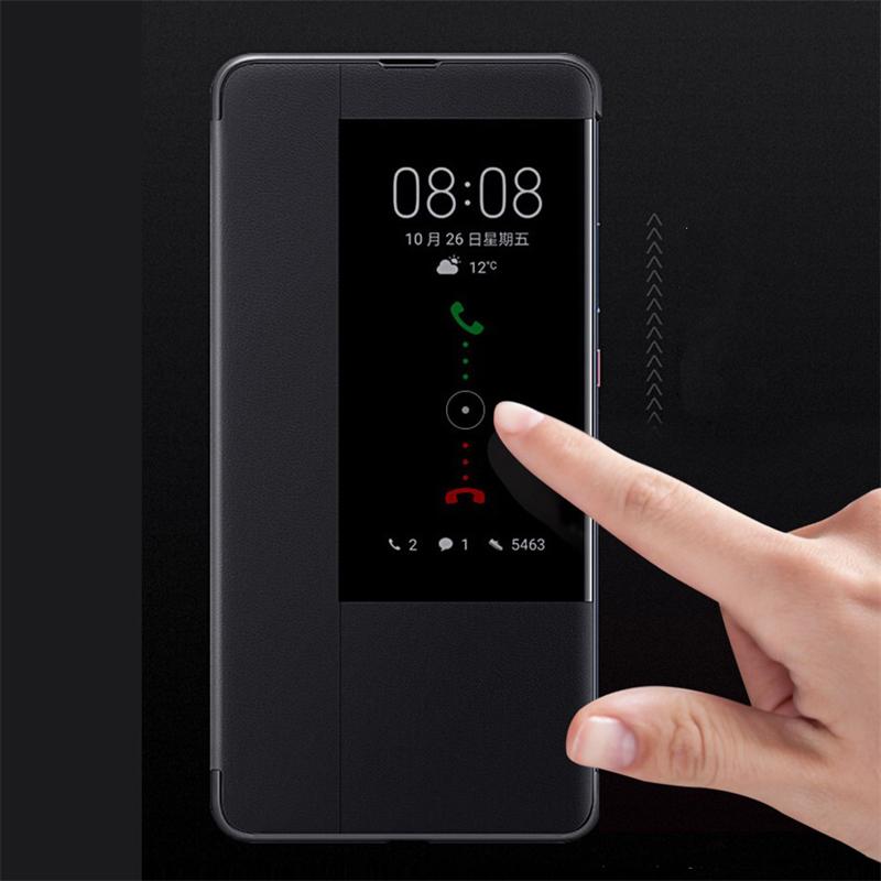 Роскошный кожаный чехол Smart View для Huawei Mate20 Pro Mate20 X, чехол-книжка