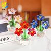 Crystal artificial flower home living room decoration ornament Nordic style lilac crystal handicraft