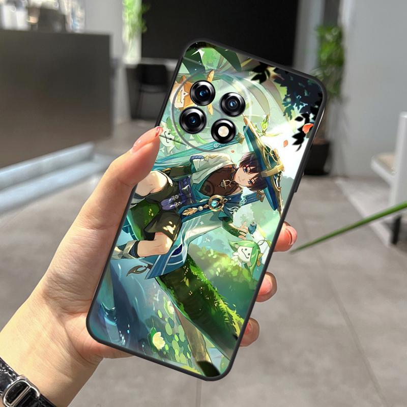 Чехол Genshin Impact Странник Для OnePlus Nord CE 5 2 3 4 Lite N30 N20 OnePlus 15 13 12 11 9 10 Pro 10T 13R 15R