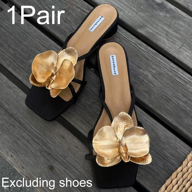 1 пара Шармы для обуви в форме бабочки, Декор для сандалий, Богемные аксессуары для обуви, Сделай сам, Клипсы для обуви, Элегантный цветок орхидеи, Разноцветный