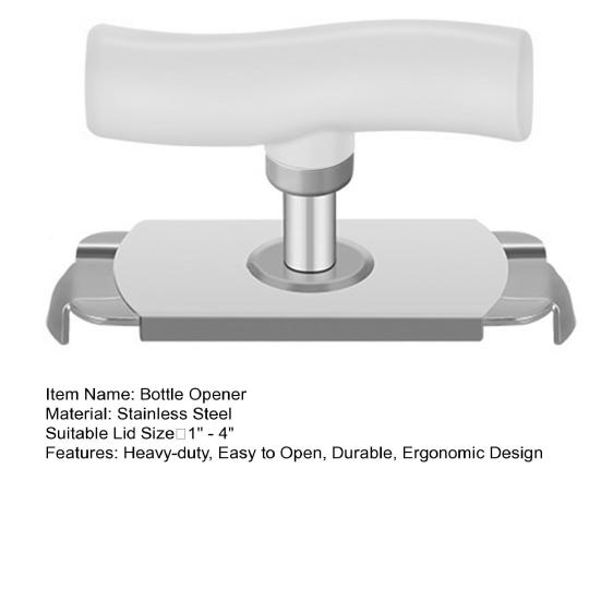 Открывалка для банок, легкий поворот, открывалка для бутылок из нержавеющей стали, инструмент для захвата крышки банки, компактный сверхмощный консервный нож