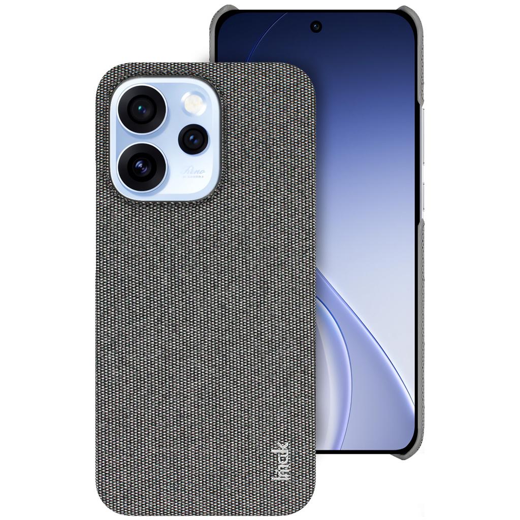 IMAK Ruiyi Series for Oppo Reno15 Pro 5G (Global)/Reno15 5G (China) Case Fabric Texture Leather + PC Phone Back Cover