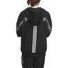 Adidas Alphabet Pattern Print Loose Hoodie Long Sleeve Unisex Tops Black IK7357