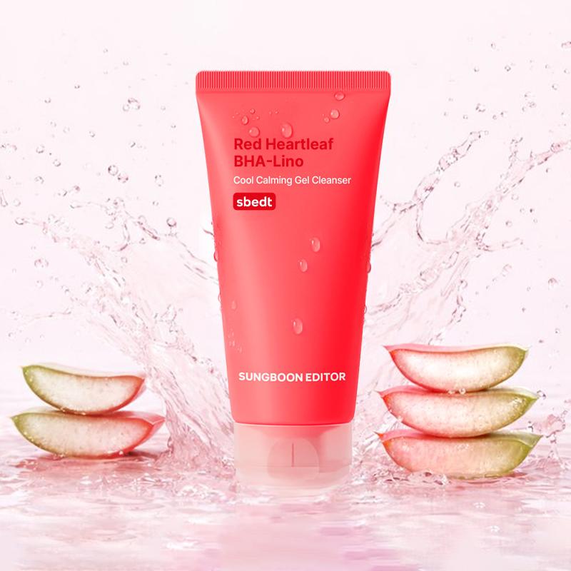 SUNGBOON EDITOR Гель-очищающее средство Red Heartleaf BHA-Lino Cool Calming 120 г