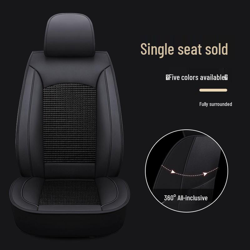 Universal Full Wrap Car Seat Cover for Driver & Co-Driver - All Seasons, Fits Sedan, SUV, Pickup, Van