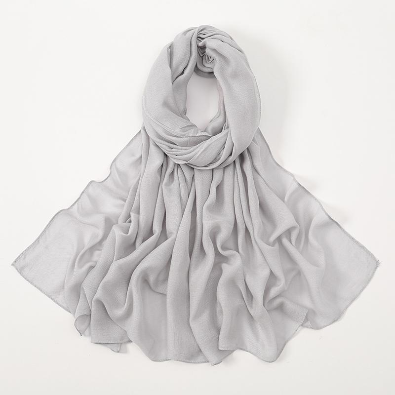 New Muslim Modal Hijab Rayon Cotton Shawls For Women Plain Scarf Big Size Headscarf Wraps Islamic Turban Headband 170*75cm