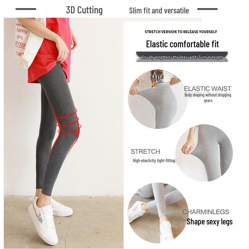 Langsha Women's Modal Cropped Yoga Leggings