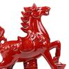 2026 Год Лошади Статуэтка Керамическая Фэн-шуй Красная Лошадь Статуя Китайский Новый Год Домашний Офис Настольное Украшение для Богатства Удачи