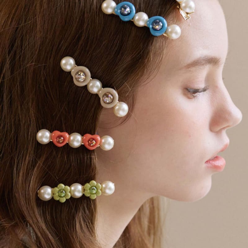luvinball Pebble & Pearl Hair Clip