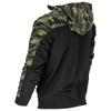 Hooded Sweatshirt with Zipper, Green-Black, "", Ce, Lahti