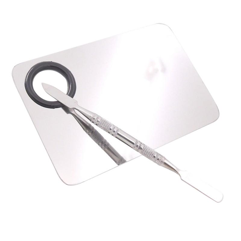 4 типа профессиональной палитры для смешивания поддержки большого пальца из нержавеющей стали для макияжа