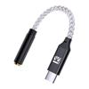 KBEAR TC12pro Converter To Earphone Jack To Wired USB HIFI Sound DAC No Noise or Interference TC12 Type-C Earphones, Type-C Converter, 32-bit/384kHz