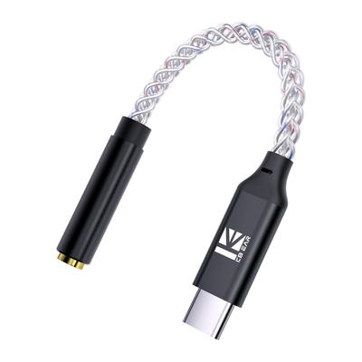 KBEAR TC12pro Конвертер на разъем для наушников на проводной USB HIFI звук ЦАП Без шумов и помех TC12 Наушники Type-C, Конвертер Type-C, 32-бит/384 кГц