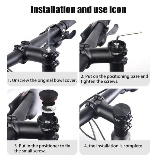 Чехол для велосипедной гарнитуры для держателя AirTag Locator, универсальный чехол для передней вилки горного велосипеда, чехол для отслеживания с защитой от потери