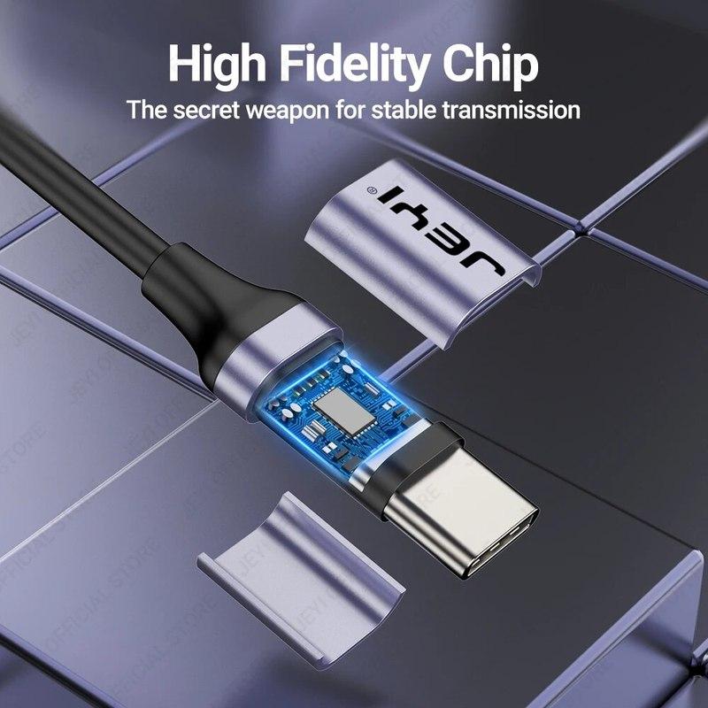 Кабель JEYI USB A на Type-C, 60 Вт, быстрая зарядка, 10 Гбит/с, высокоскоростная передача данных для телефонов Samsung, Xiaomi, Redmi, Huawei и устройств USB-C