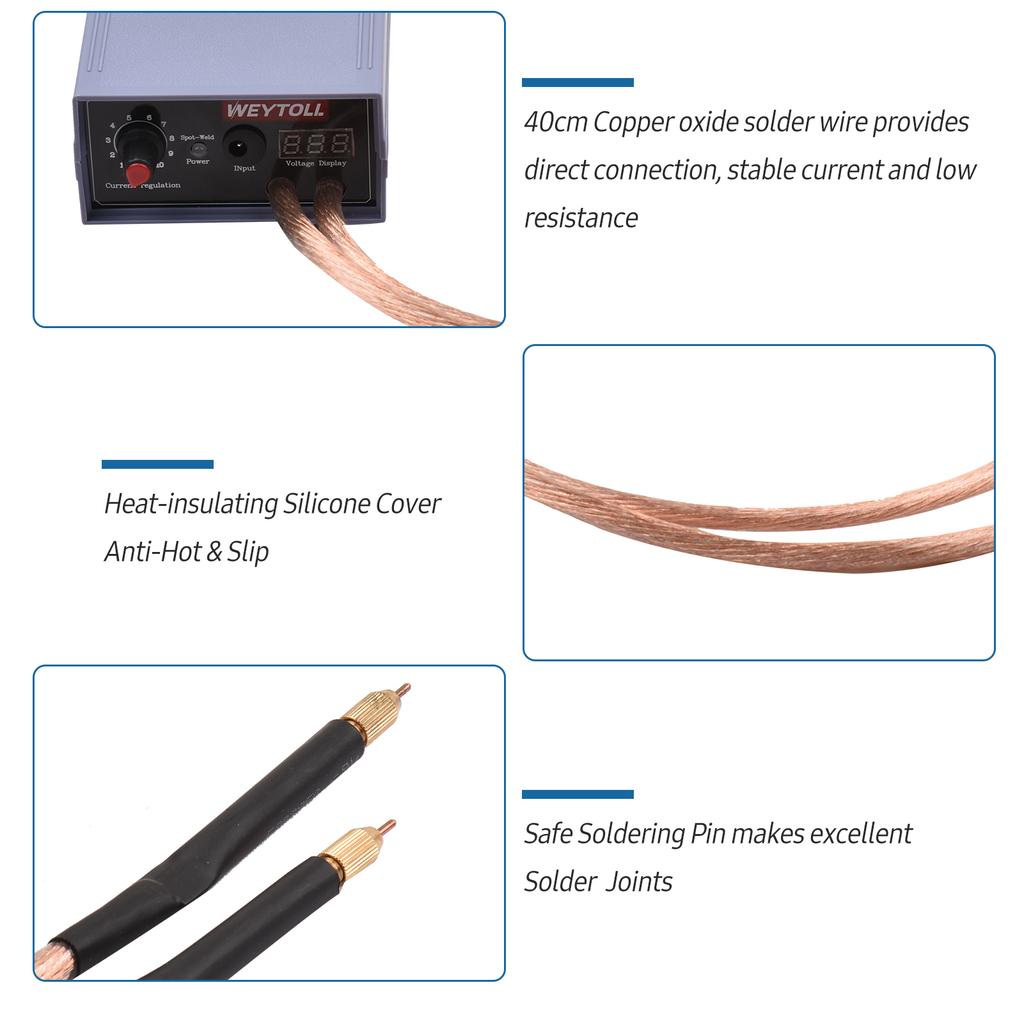 5000 Вт Высокомощный Ручной Аппарат Точечной Сварки Портативный 0-800А Регулируемый Ток Сварщики для литиевой батареи Аккумулятор Вилка США