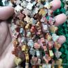 14mm Natural Crystal Agate Four-Leaf Clover Beads for DIY Jewelry