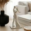 Фигурка пары, 3D-печатная статуэтка обнимающейся пары, Современная романтическая скульптура для гостиной, спальни, офиса, полки, стола
