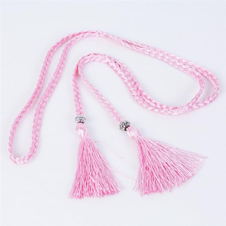 Одежда в национальном стиле, аксессуары для платья, плетеный пояс с кисточками, веревка на талии