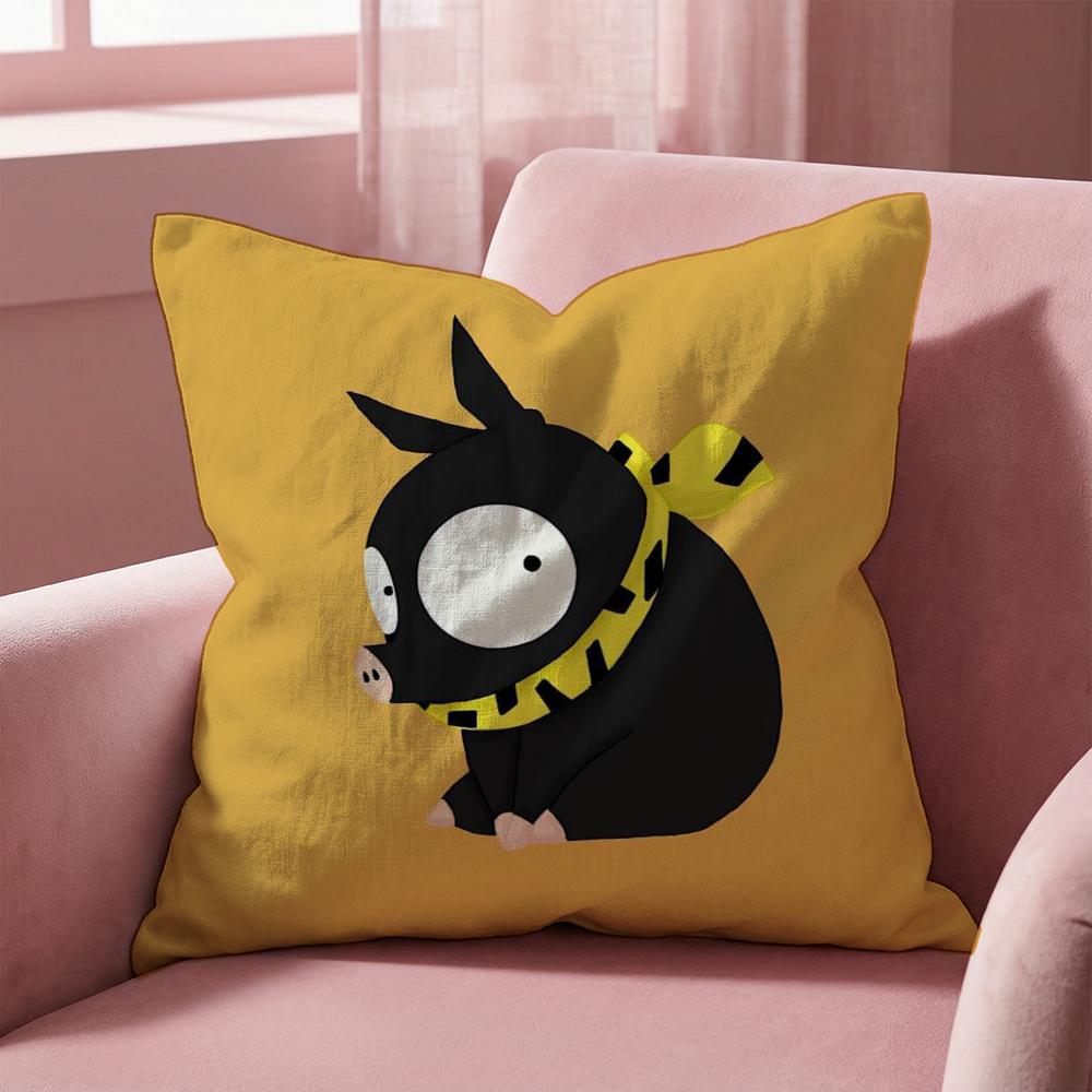 R-Ranma Cartoon Cushion Cover Multi-Scene Pillow Cover for Home & Car - Reversible, Soft & Durable for Daily Use