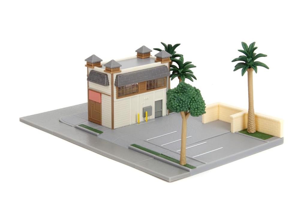 Jada Toys Fast & Furious Series F&F Dominic Toretto Market Cafe Diorama Set JADA34914