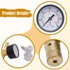 Adjustable Valve with Pressure Gauge, Ball for Control, Compact Metal Structure Ideal
