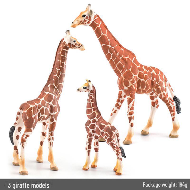 Cross-border Forest Animal Giraffe Model Desktop Decoration - Male & Female Static Ornaments & Toys