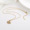 Personalized Fashion Necklace Trendy Versatile Simple Temperament Diamond-set Swan Pendant