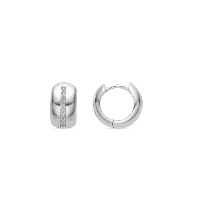 Boucles d'oreilles Luxenter Shio finition argentée