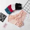Embroidered Lace Panties Transparent Sexy Low Waist Underwear Ladies Girls Soft Breathable Briefs