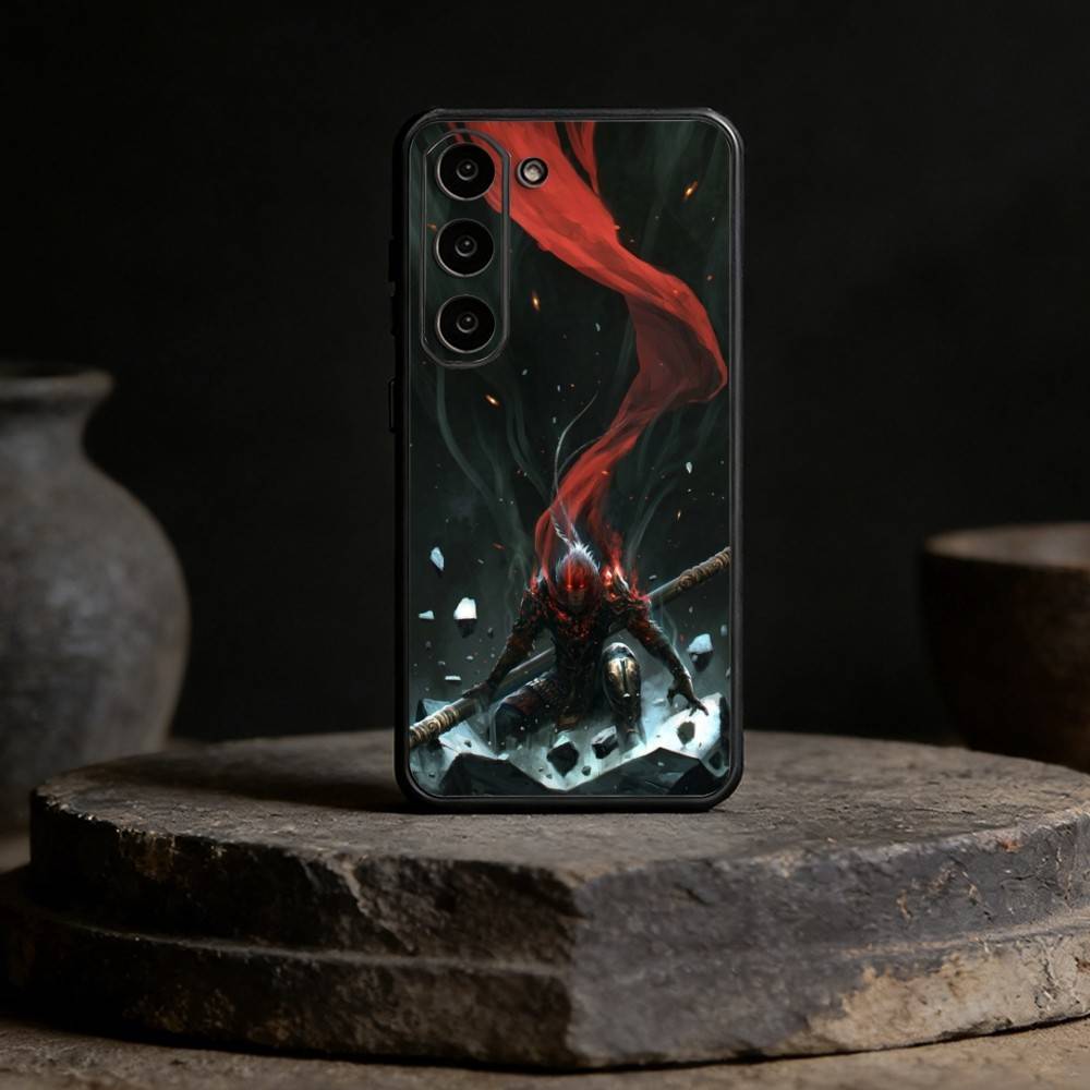 B-Black Myth Wukong Phone Case For Samsung Galaxy A13,21s,22,31,32,52,53,71,72,73,Soft Black Cover