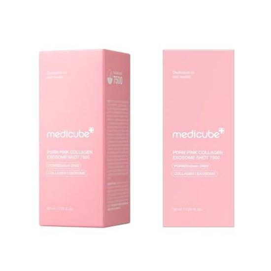 Medikube PDRN Розовый Экзосомальный Укол 7500 Введение Омолаживающая Сыворотка Жидкость для Нанесения Иглами Поры Упругость Ведущая Корейская Косметика